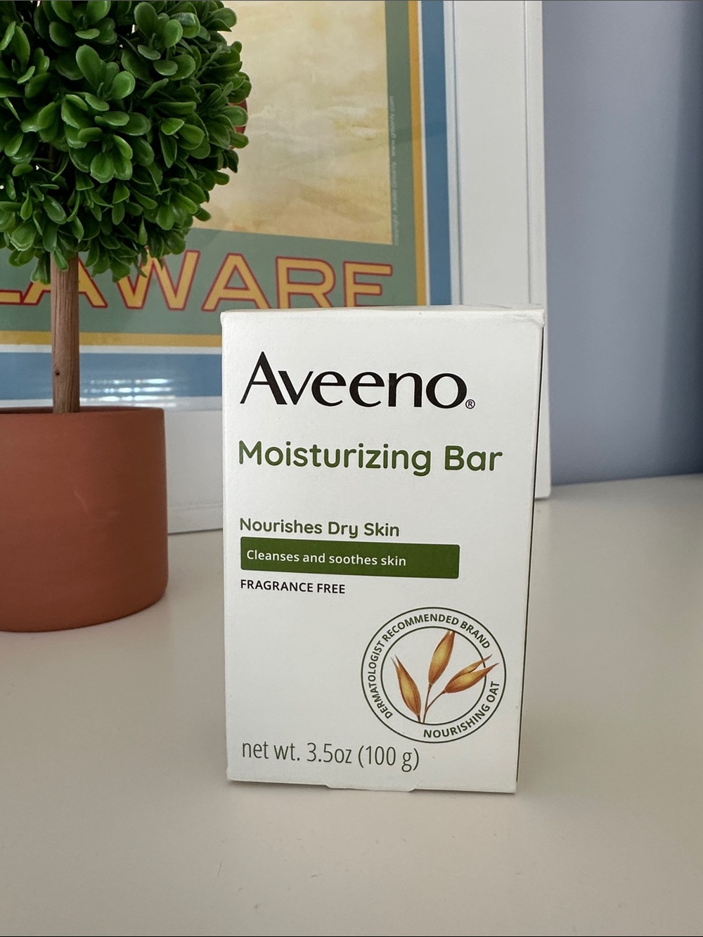 Aveeno Gentle Moisturizing Bar Facial Cleanser 3.5 ounce Fragrance Free
